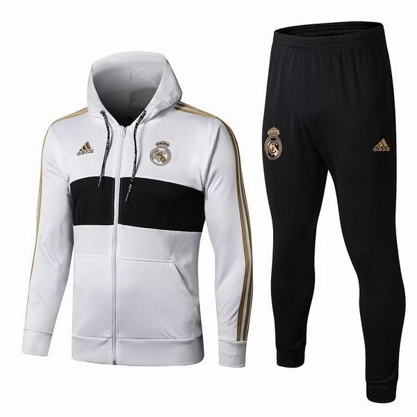 Chandal Real Madrid 2019 2020 Blanco Amarillo Negro